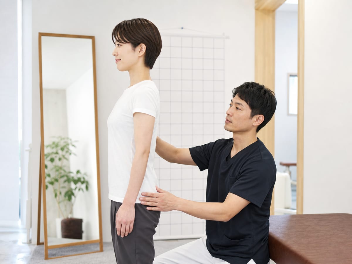 姿勢チェックの様子